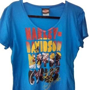 Northwest Harley Davidson Olympia Washington Let's Ride T-Shirt Women's Sz 2XL